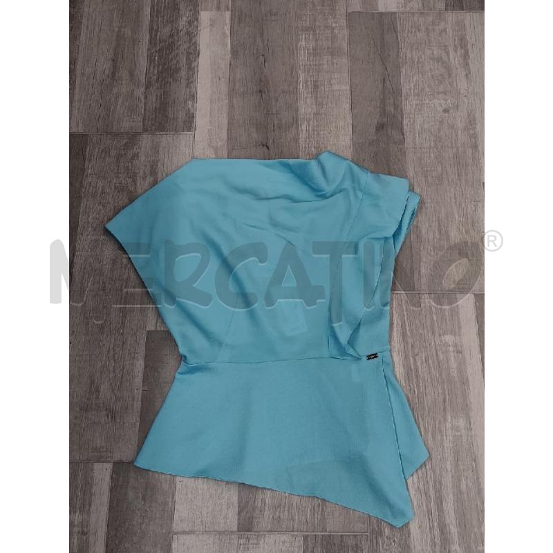 BLUSA DONNA NENETTE AZZURRA VOULANT  | Mercatino dell'Usato Settimo torinese 1