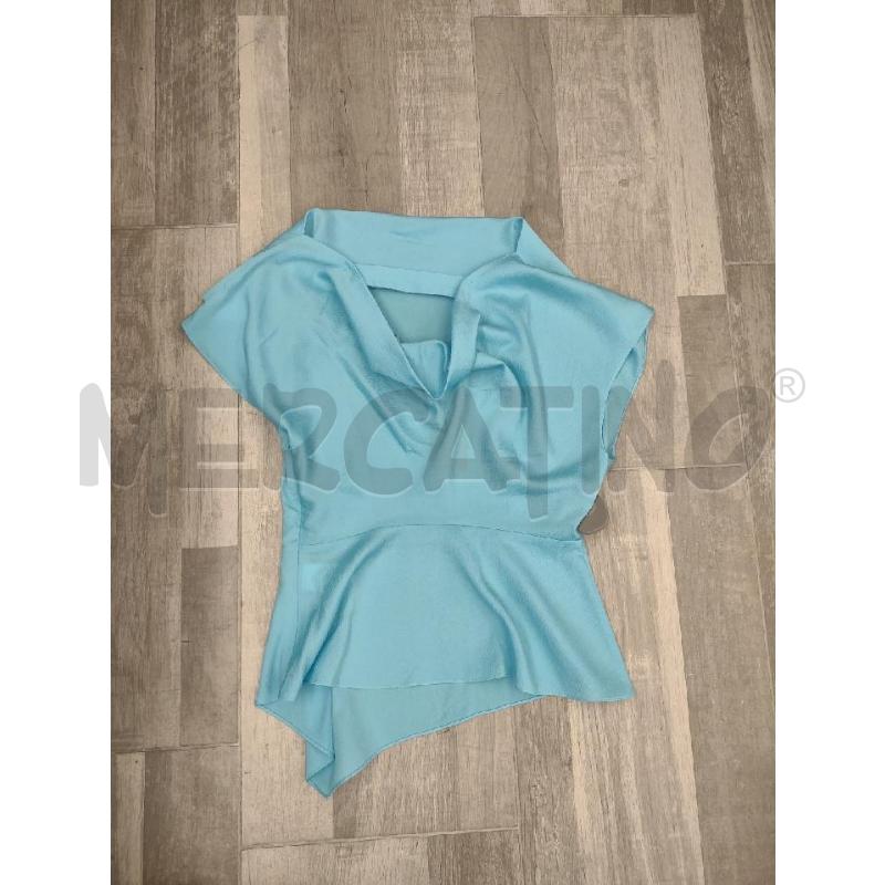 BLUSA DONNA NENETTE AZZURRA VOULANT  | Mercatino dell'Usato Settimo torinese 2