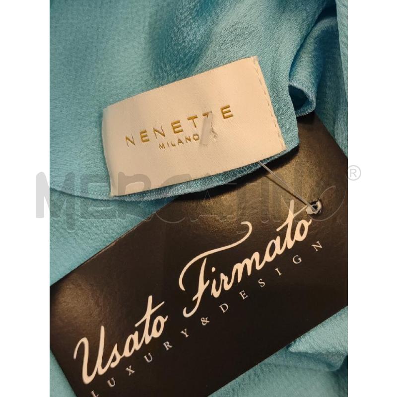BLUSA DONNA NENETTE AZZURRA VOULANT  | Mercatino dell'Usato Settimo torinese 3