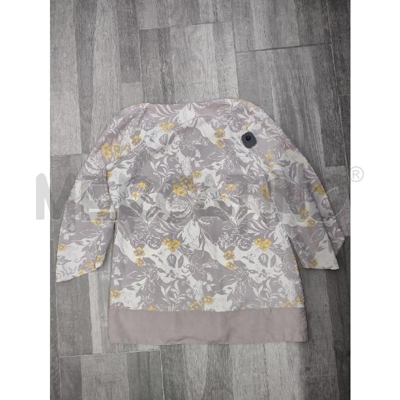 BLUSA DONNA SETA CRISTINA MAZZONETTO GRIGIO BIANCO GIALLO  | Mercatino dell'Usato Settimo torinese 2