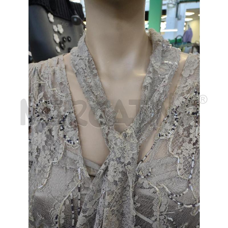 BLUSA+TOP SETA ARTISANAL GARMENT BEIGE PERLINE | Mercatino dell'Usato Settimo torinese 5