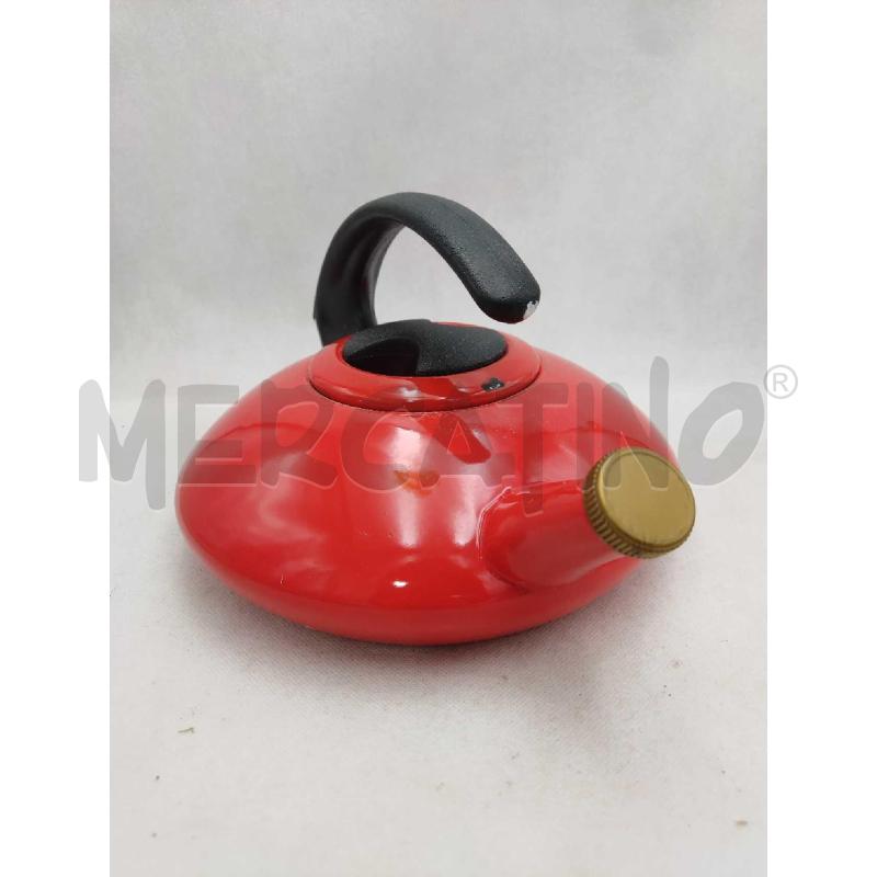 BOLLITORE SMALTATO ANNI 70 ROSSO DESIGN  | Mercatino dell'Usato Settimo torinese 2