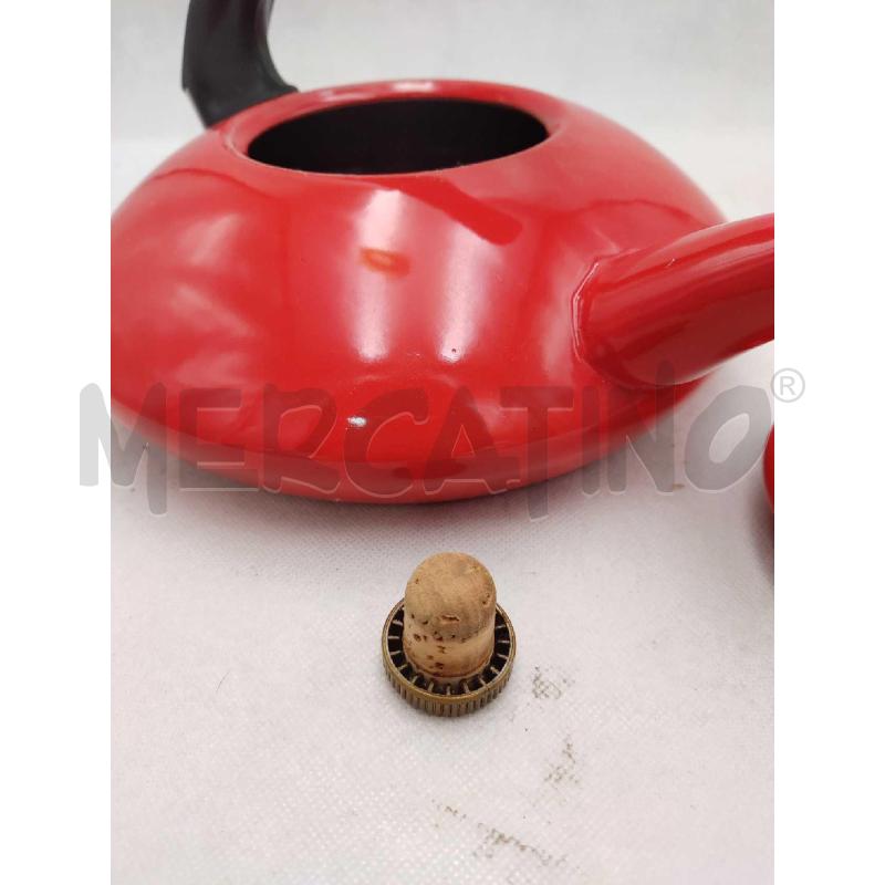 BOLLITORE SMALTATO ANNI 70 ROSSO DESIGN  | Mercatino dell'Usato Settimo torinese 5