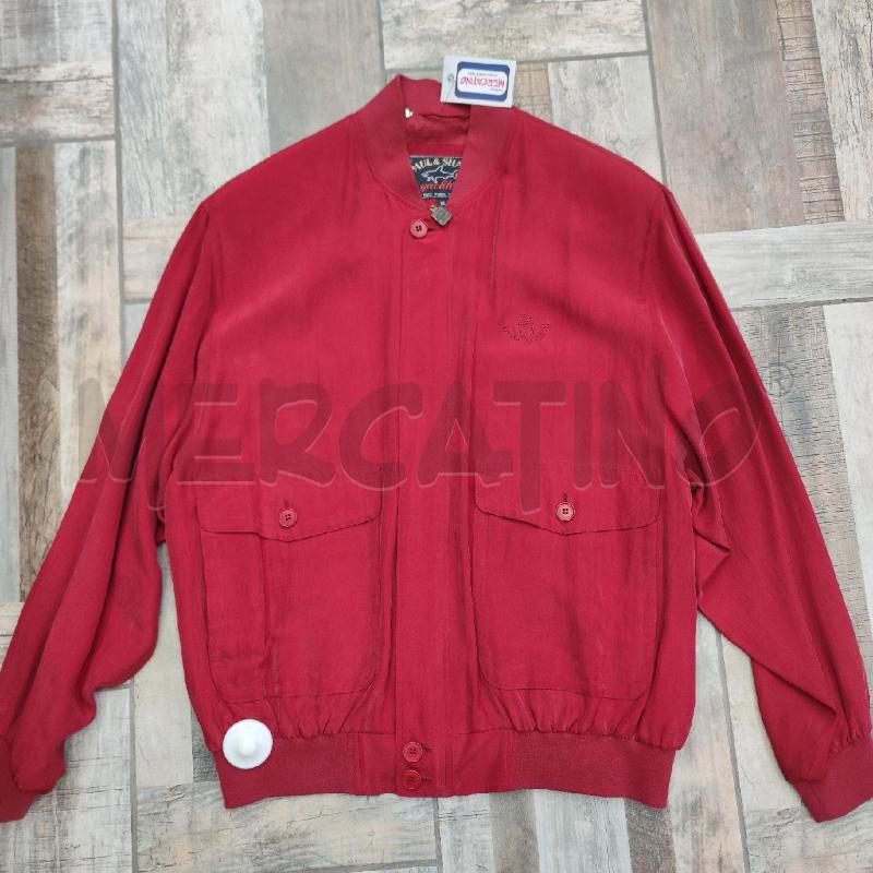 BOMBER UOMO PAUL&SHARK ROSSO PURA SETA | Mercatino dell'Usato Settimo torinese 1