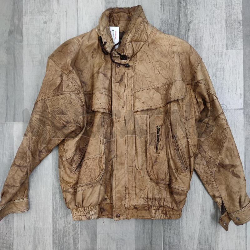 BOMBER UOMO PELLE OUSSAMA CUIR NOCCIOLA EFFETTO SFUMATO | Mercatino dell'Usato Settimo torinese 1