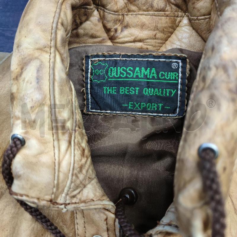 BOMBER UOMO PELLE OUSSAMA CUIR NOCCIOLA EFFETTO SFUMATO | Mercatino dell'Usato Settimo torinese 3