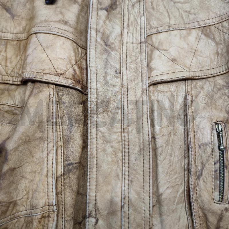BOMBER UOMO PELLE OUSSAMA CUIR NOCCIOLA EFFETTO SFUMATO | Mercatino dell'Usato Settimo torinese 4