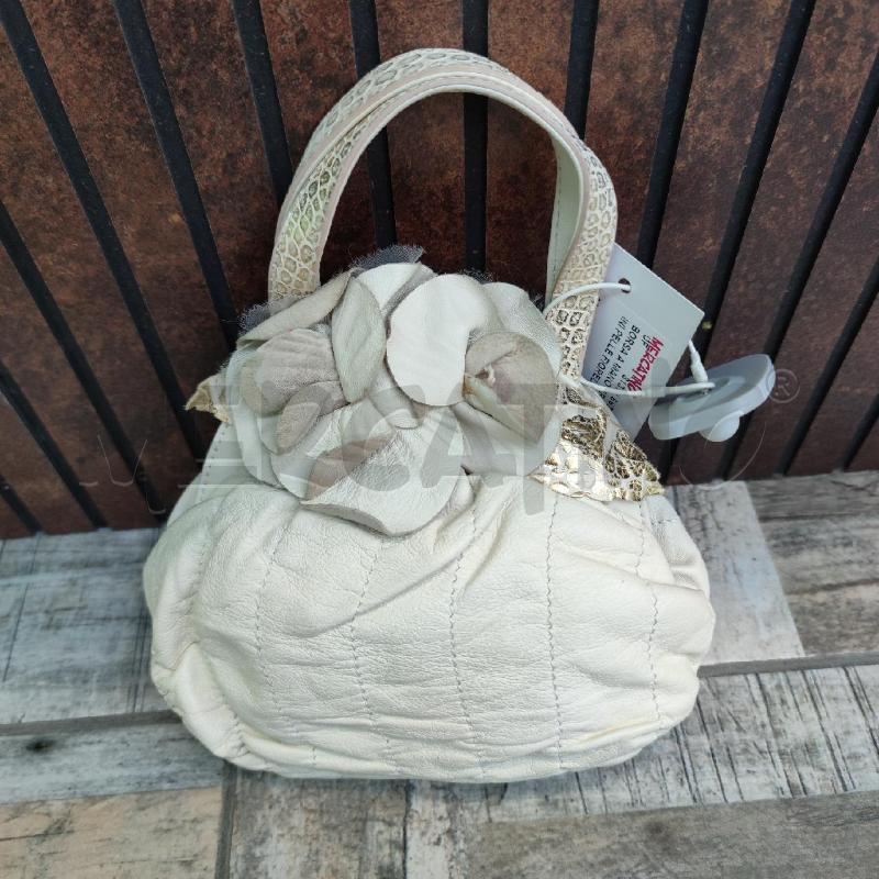 BORSA A MANO BRACCIALINI PELLE FIORELLINI | Mercatino dell'Usato Settimo torinese 1