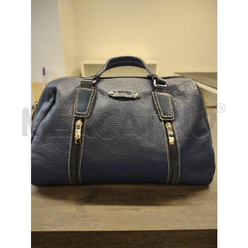 BORSA A MANO DIVA'S PELLE BLU  | Mercatino dell'Usato Settimo torinese 1
