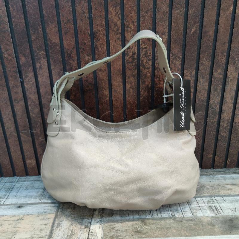 BORSA A MANO DON GIL PELLE BEIGE | Mercatino dell'Usato Settimo torinese 1