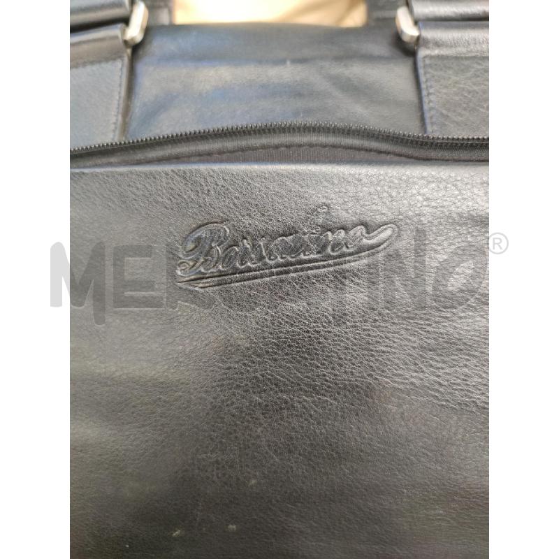 BORSA CON TRACOLLA BORSALINO PELLE NERA | Mercatino dell'Usato Settimo torinese 3