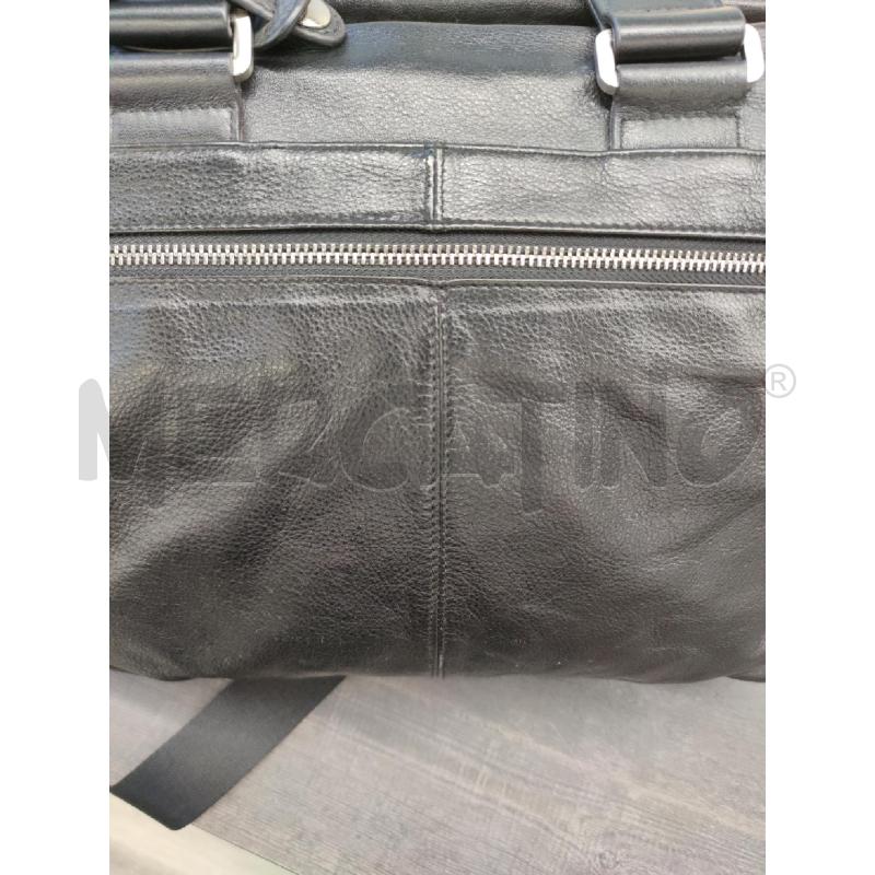 BORSA CON TRACOLLA BORSALINO PELLE NERA | Mercatino dell'Usato Settimo torinese 4