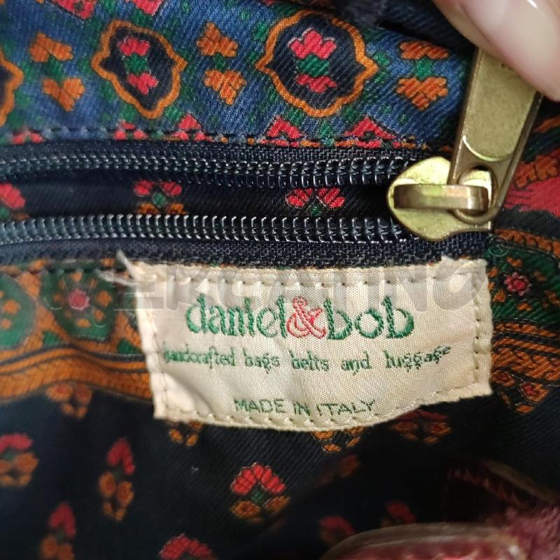 BORSA DANIEL&BOB PELLE MARRONE STAMPA COCCO | Mercatino dell'Usato Settimo torinese 3