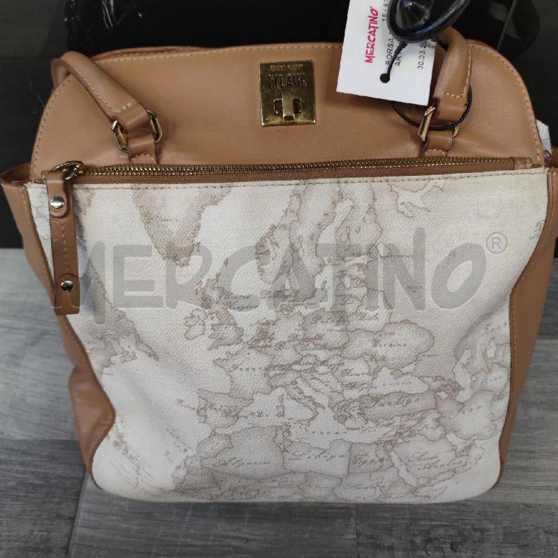 BORSA DONNA ALVIERO MARTINI CAMMELLO STAMPA GEO PANNA | Mercatino dell'Usato Settimo torinese 1