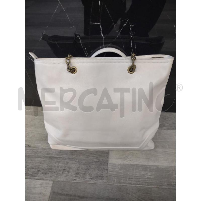 BORSA DONNA ARMANI EXCHANGE BIANCA LOGO RILIEVO | Mercatino dell'Usato Settimo torinese 2
