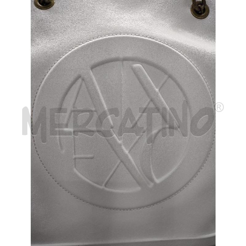 BORSA DONNA ARMANI EXCHANGE BIANCA LOGO RILIEVO | Mercatino dell'Usato Settimo torinese 3