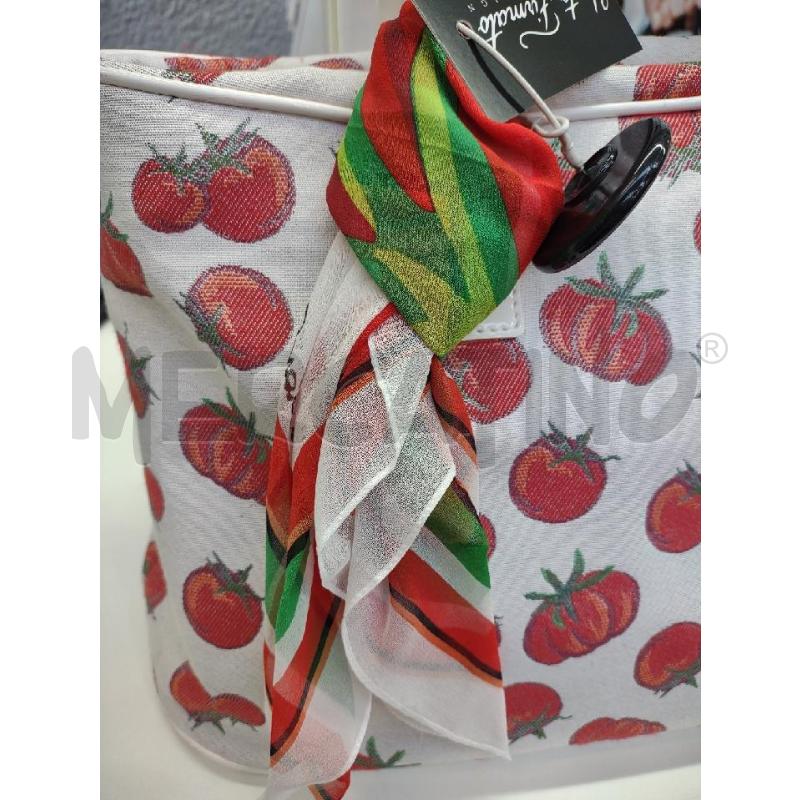 BORSA DONNA BRACCIALINI BIANCA POMODORI | Mercatino dell'Usato Settimo torinese 4