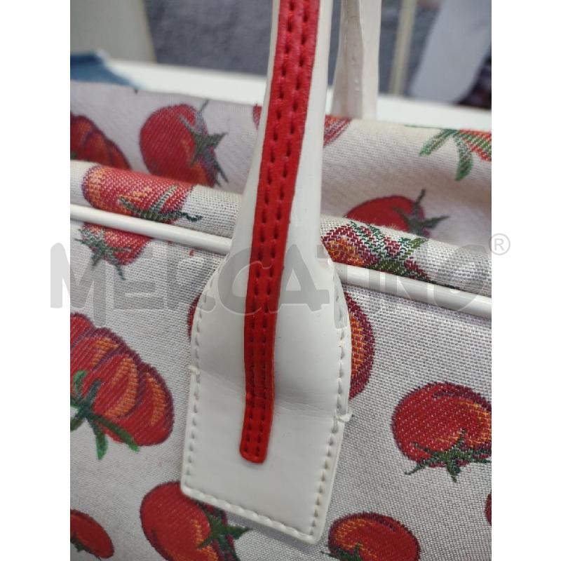 BORSA DONNA BRACCIALINI BIANCA POMODORI | Mercatino dell'Usato Settimo torinese 5