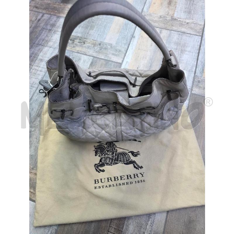 BORSA DONNA BURBERRY ENMORE HOBO PELLE TORTORA TRAPUNTATA | Mercatino dell'Usato Settimo torinese 2