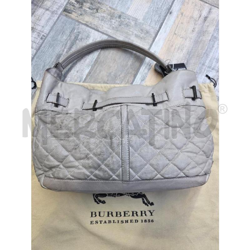 BORSA DONNA BURBERRY ENMORE HOBO PELLE TORTORA TRAPUNTATA | Mercatino dell'Usato Settimo torinese 3