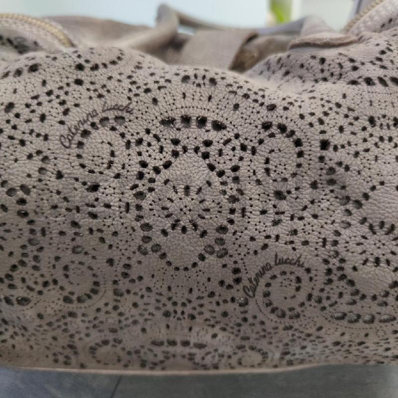BORSA DONNA CATERINA LUCCHI MARRONE IN PELLE  | Mercatino dell'Usato Settimo torinese 3