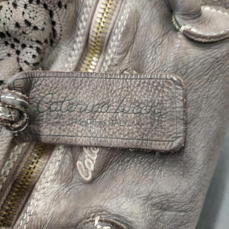 BORSA DONNA CATERINA LUCCHI MARRONE IN PELLE  | Mercatino dell'Usato Settimo torinese 5