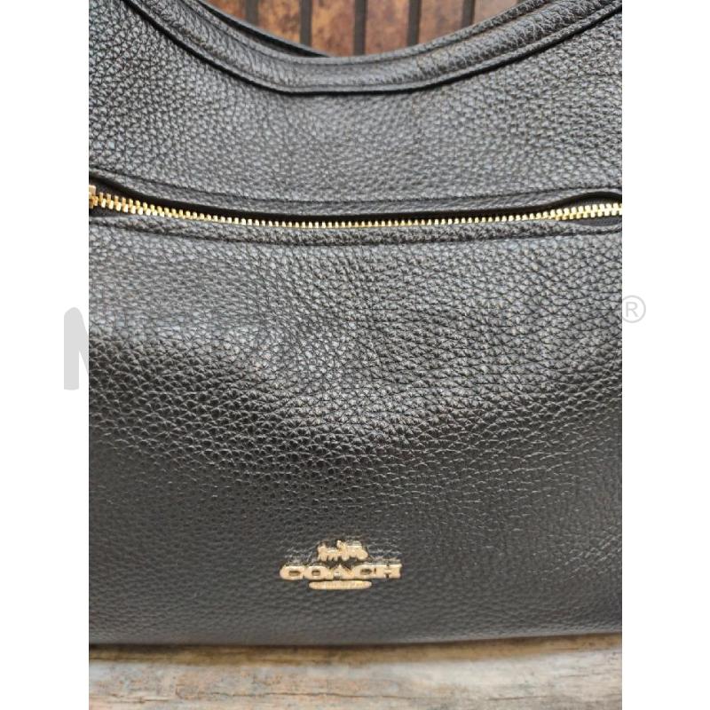 BORSA DONNA COACH PELLE MARTELLATA NERA  | Mercatino dell'Usato Settimo torinese 2