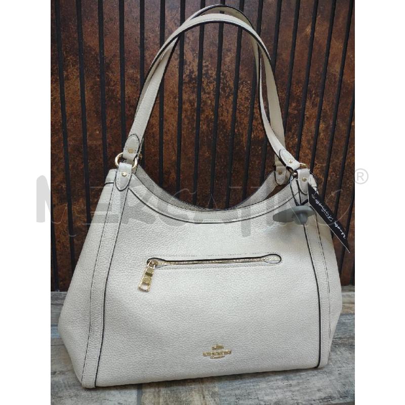 BORSA DONNA COACH PELLE MARTELLATA PANNA | Mercatino dell'Usato Settimo torinese 1