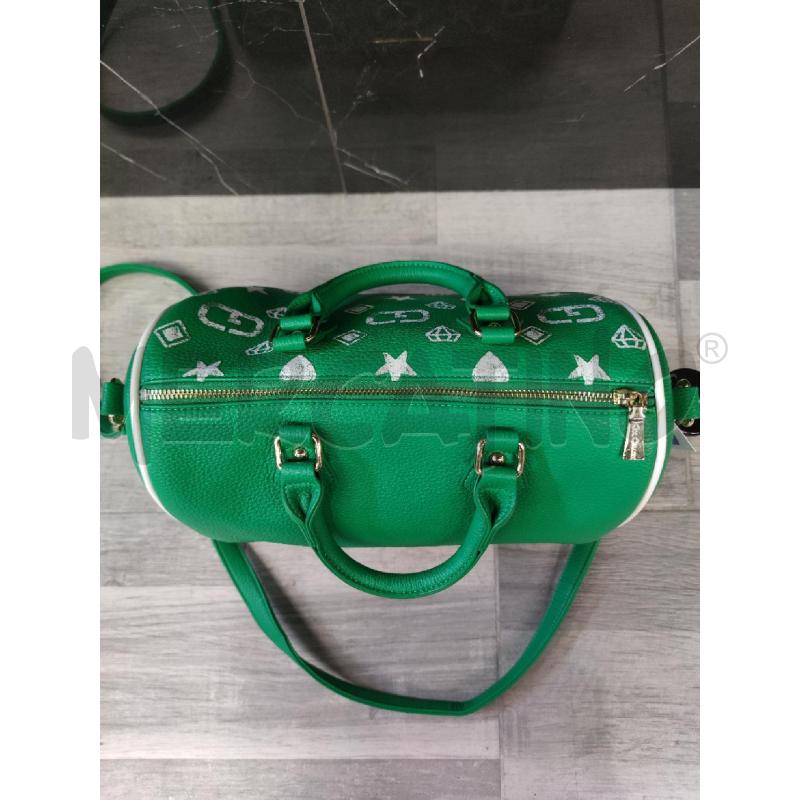 BORSA DONNA CON TRACOLLA GIO CELLINI VERD BRILLANTE DISEGNI | Mercatino dell'Usato Settimo torinese 3