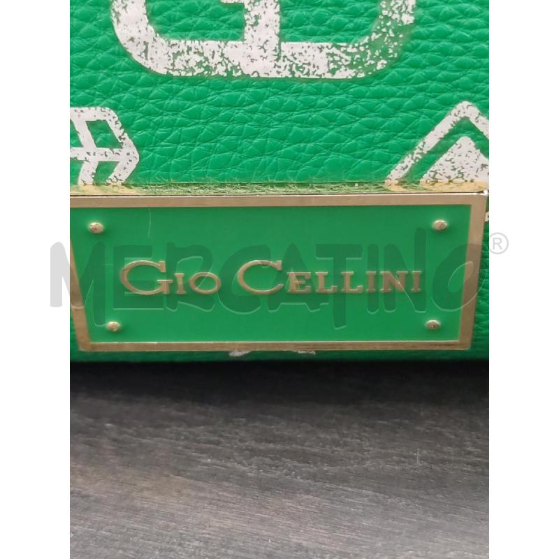 BORSA DONNA CON TRACOLLA GIO CELLINI VERD BRILLANTE DISEGNI | Mercatino dell'Usato Settimo torinese 4