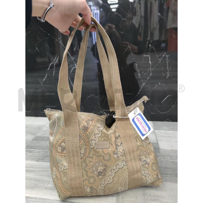 BORSA DONNA ETRO PROFUMI TESSUTO BEIGE PAISLEY | Mercatino dell'Usato Settimo torinese 1