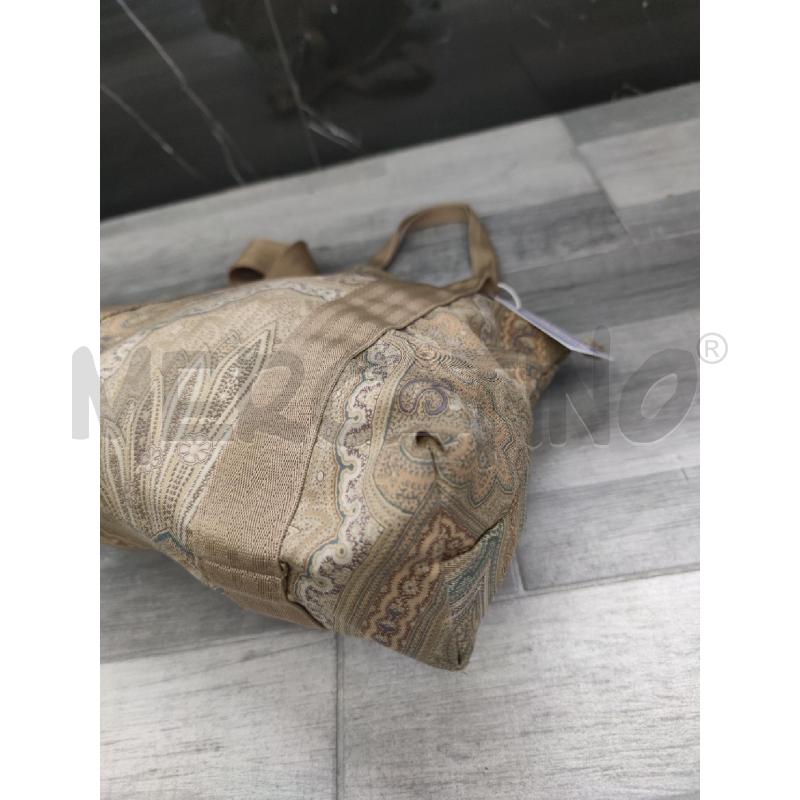 BORSA DONNA ETRO PROFUMI TESSUTO BEIGE PAISLEY | Mercatino dell'Usato Settimo torinese 4