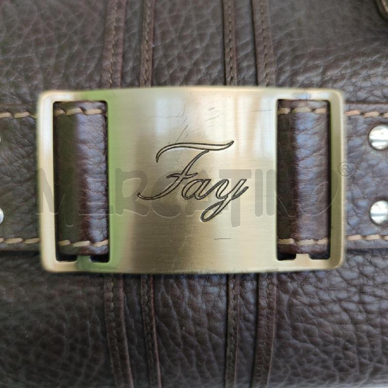 BORSA DONNA FAY MARRONE PELLE  | Mercatino dell'Usato Settimo torinese 3