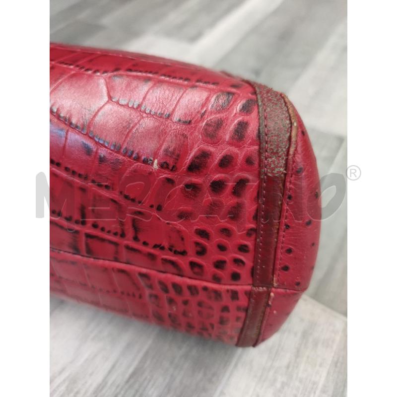 BORSA DONNA FERRÈ MILANO ROSSA STAMPA COCCO STAMPA STRUZZO | Mercatino dell'Usato Settimo torinese 3