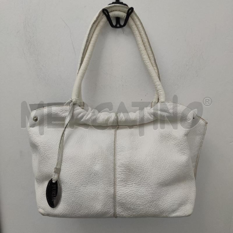 BORSA DONNA FURLA PELLE MARTELLATA BIANCA | Mercatino dell'Usato Settimo torinese 1