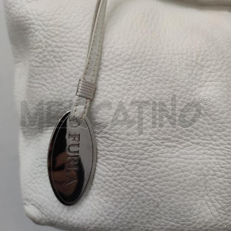 BORSA DONNA FURLA PELLE MARTELLATA BIANCA | Mercatino dell'Usato Settimo torinese 2