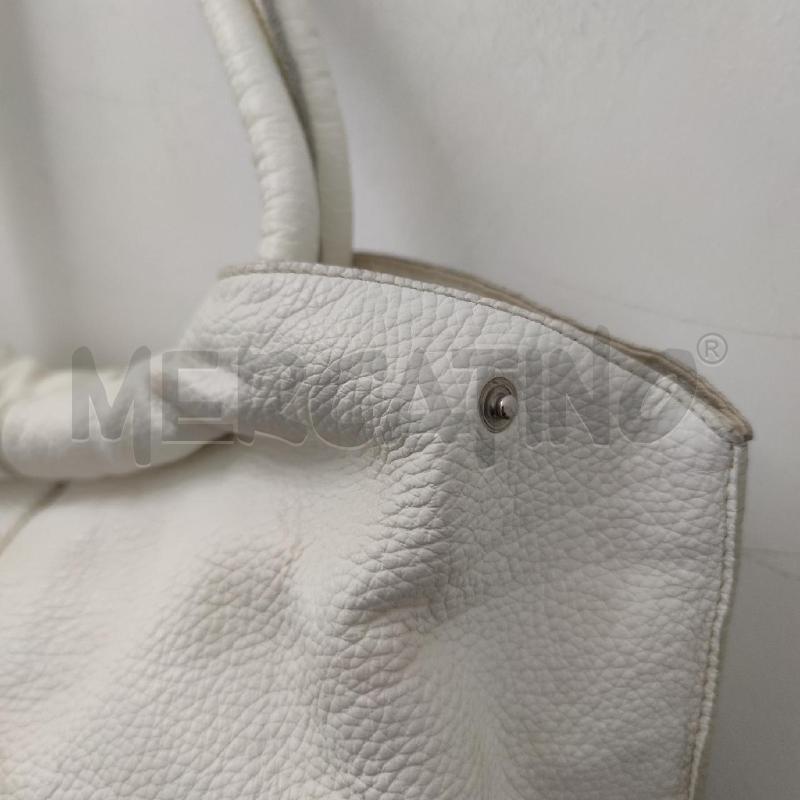 BORSA DONNA FURLA PELLE MARTELLATA BIANCA | Mercatino dell'Usato Settimo torinese 4