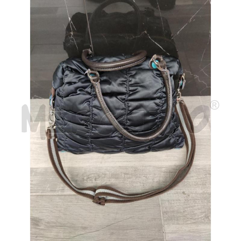 BORSA DONNA GABS BLU NOTTE ARRICCIATA RASO CON TRACOLLA | Mercatino dell'Usato Settimo torinese 2