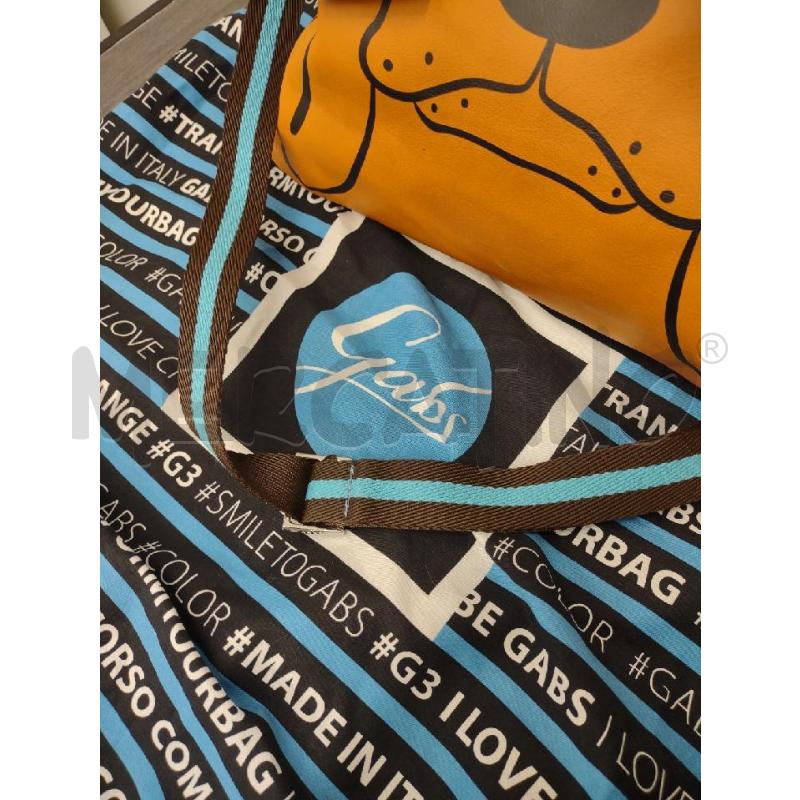 BORSA DONNA GABS LOVES ANIMALS JEANS PELLE CAMMELLO | Mercatino dell'Usato Settimo torinese 3