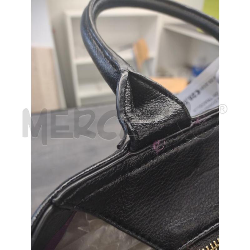 BORSA DONNA GAUDI' NERA CON TRACOLLA METALO DORATA | Mercatino dell'Usato Settimo torinese 4