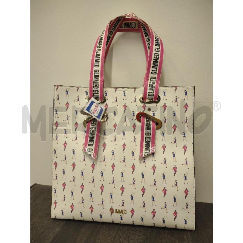 BORSA DONNA GLIMMED BIANCA FUCSIA | Mercatino dell'Usato Settimo torinese 1