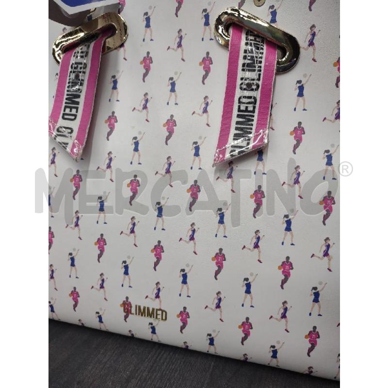 BORSA DONNA GLIMMED BIANCA FUCSIA | Mercatino dell'Usato Settimo torinese 2