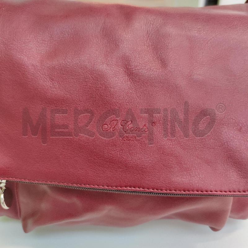 BORSA DONNA IL CONTE PELLE ROSSA | Mercatino dell'Usato Settimo torinese 3