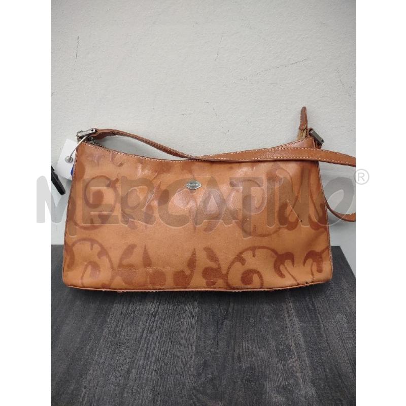 BORSA DONNA I SANTI PELLE ARANCIATA STAMPA RILIEVO | Mercatino dell'Usato Settimo torinese 1