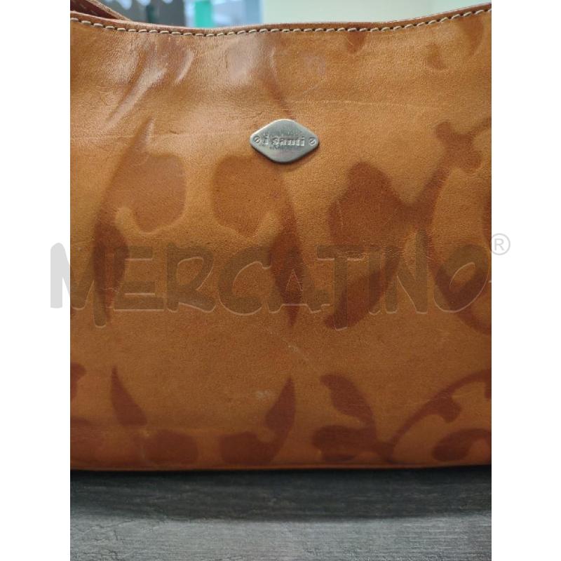 BORSA DONNA I SANTI PELLE ARANCIATA STAMPA RILIEVO | Mercatino dell'Usato Settimo torinese 3