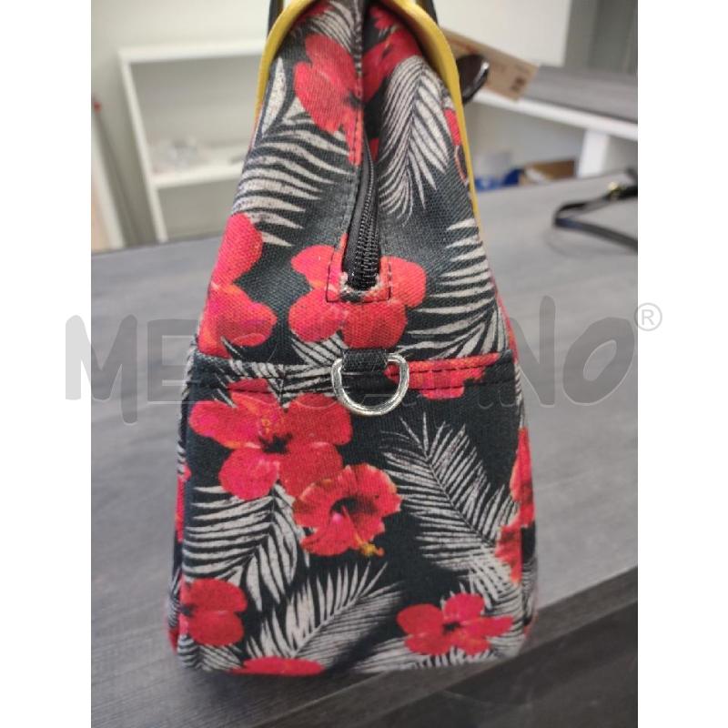 BORSA DONNA JU'STO FIORI IBISCO PTE GIALLA | Mercatino dell'Usato Settimo torinese 4