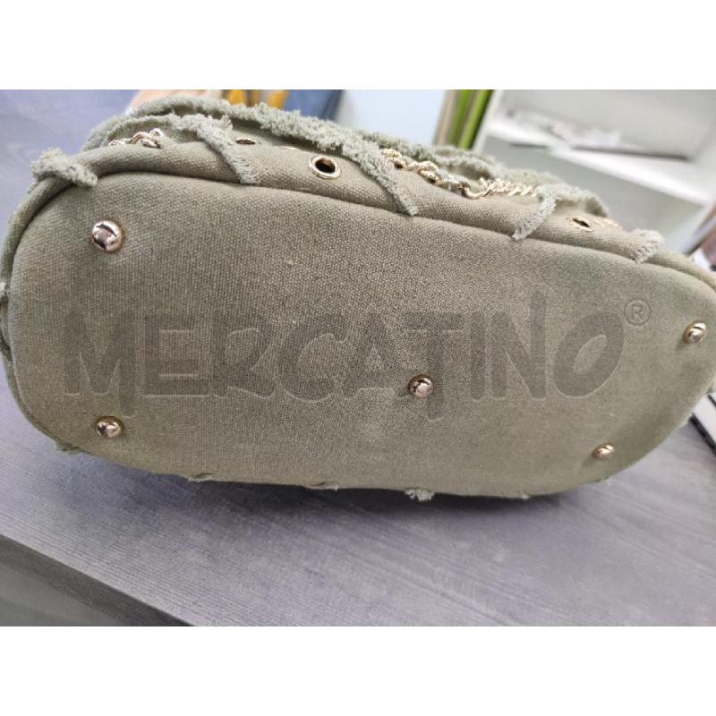 BORSA DONNA LA CARRIE VERDONE CERCHIETTI DORATI | Mercatino dell'Usato Settimo torinese 3