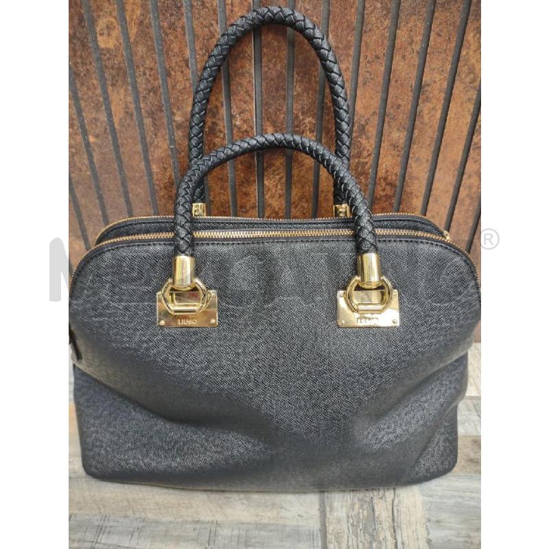 BORSA DONNA LIU JO NERA METALL DORATA CON TRACOLLA | Mercatino dell'Usato Settimo torinese 2