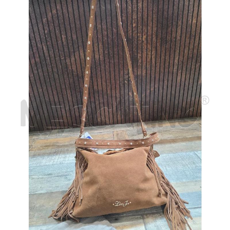 BORSA DONNA LIU JO PELLE SCAMOSCIATA FRANGE BORCHIE | Mercatino dell'Usato Settimo torinese 3