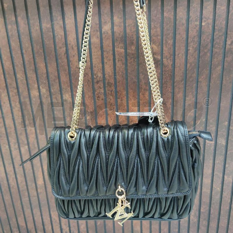 BORSA DONNA MARC ELLIS NERA TRAP. METALL. ORO | Mercatino dell'Usato Settimo torinese 1